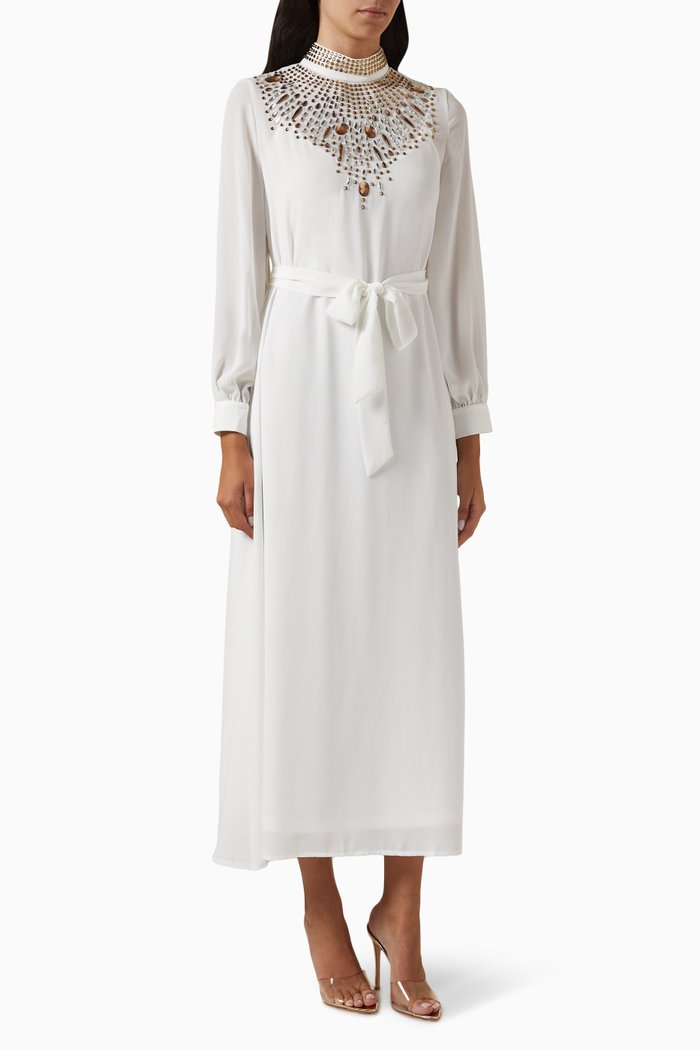 

Embellished Dress, Neutral