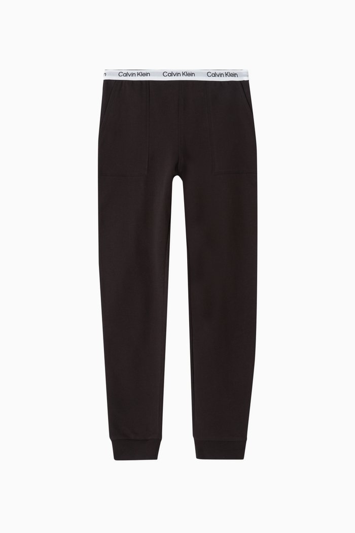 

Modern Cuffed Pants in Cotton, Black