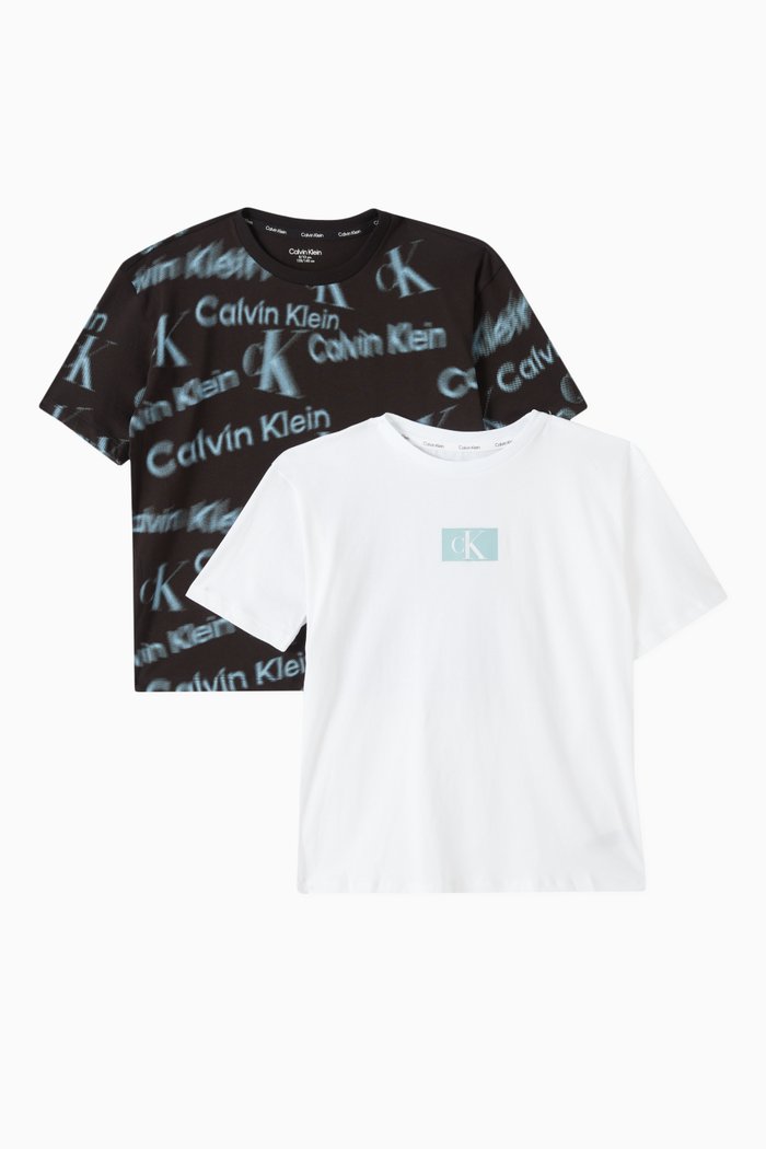 

Logo T-shirts in Cotton, Pack of 2, Blue