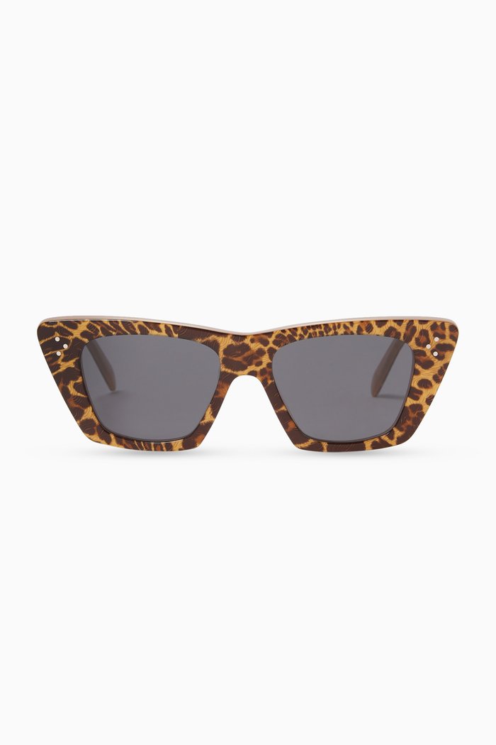 

Rectangle Sunglasses in Acetate, Brown
