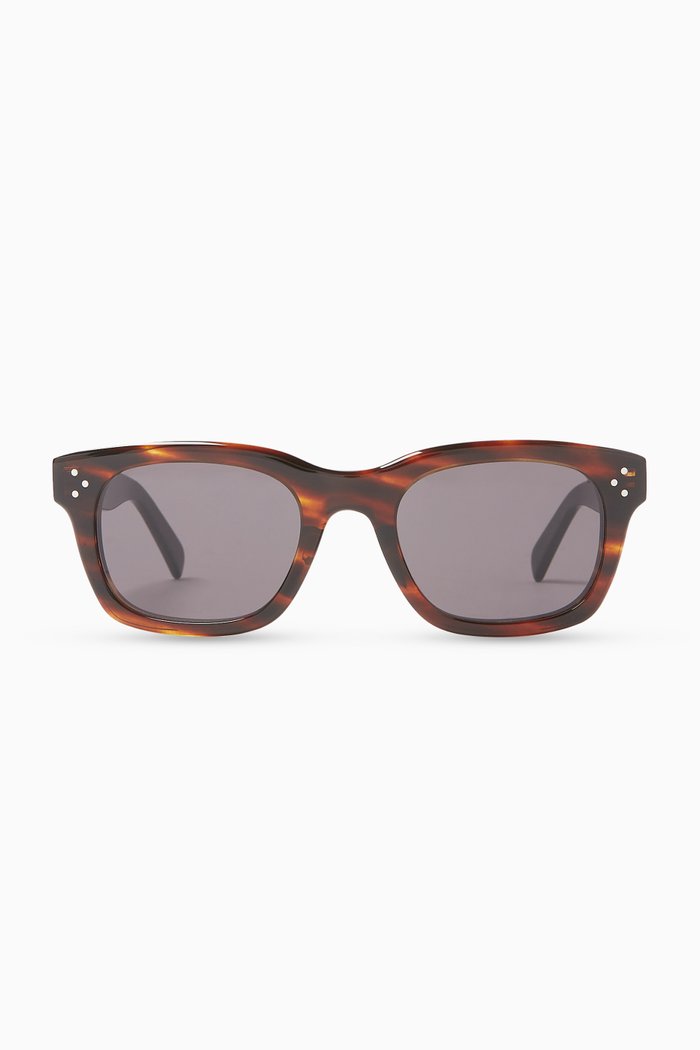 

Rectangle Sunglasses in Acetate, Brown