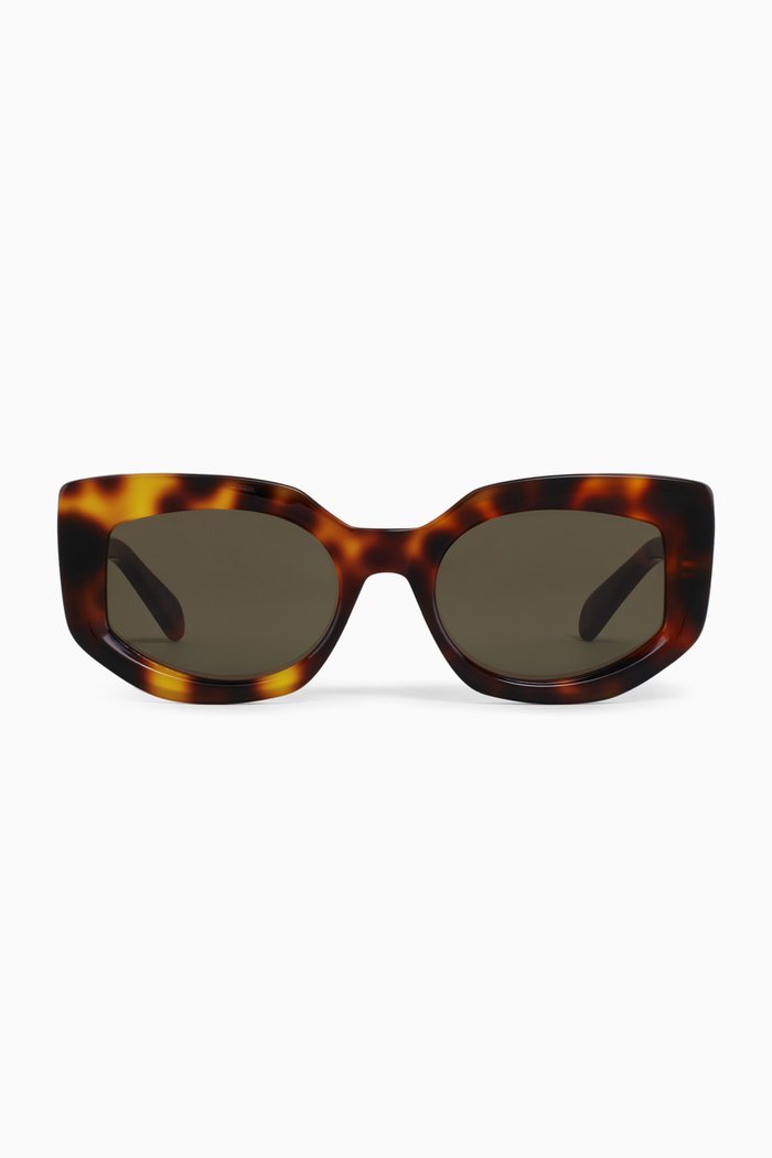 Square Sunglasses in Acetate, Brown