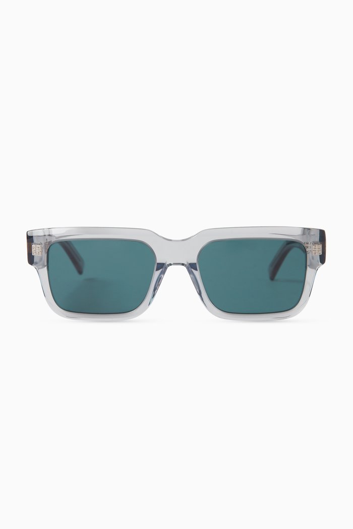 Square Sunglasses in Acetate, Grey