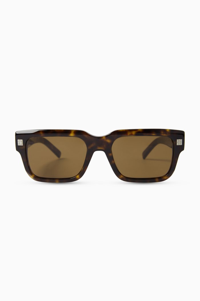 Square Sunglasses in Acetate, Brown