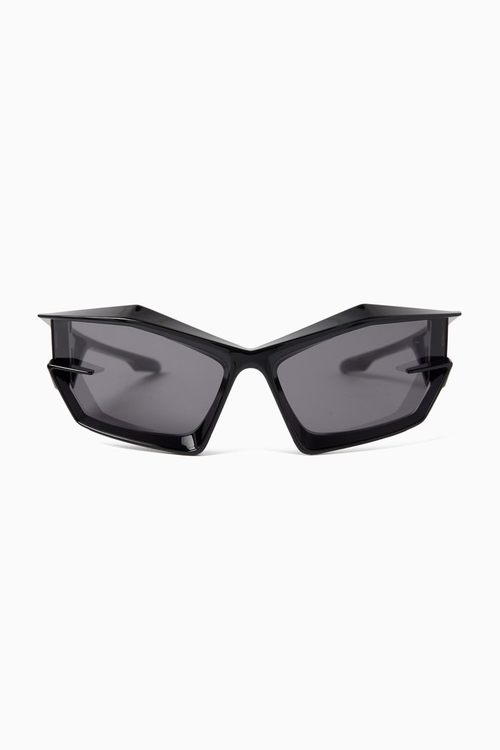 

Cut Sunglasses in Acetate, Black