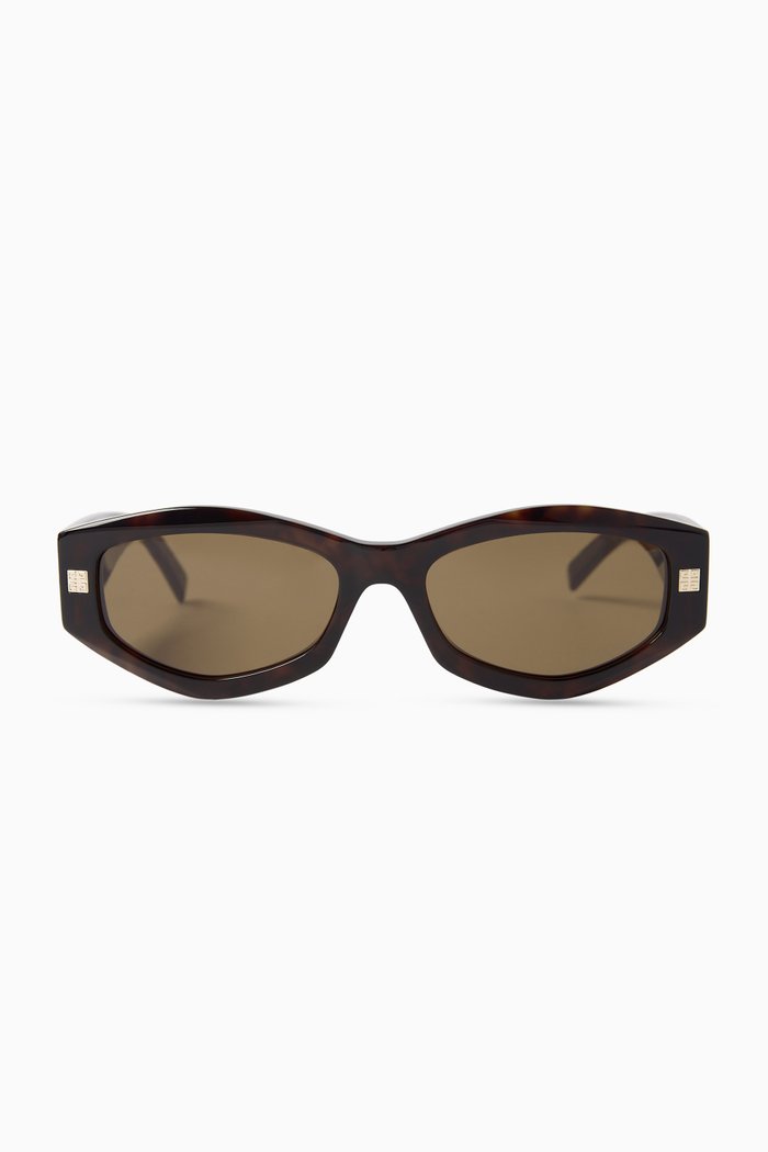 

Geometric Sunglasses in Acetate, Brown