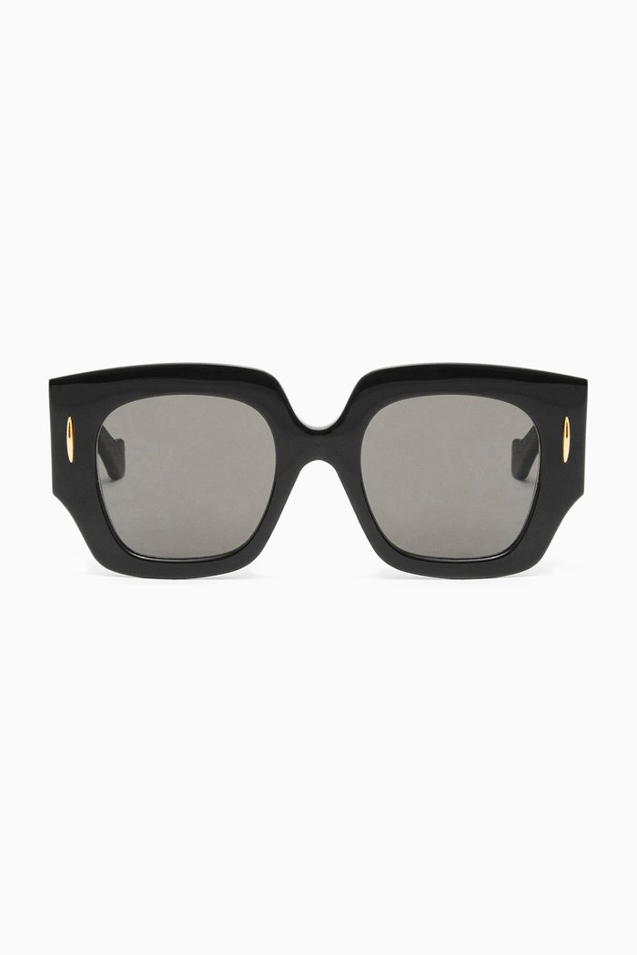

Square Screen Sunglasses in Acetate, Black