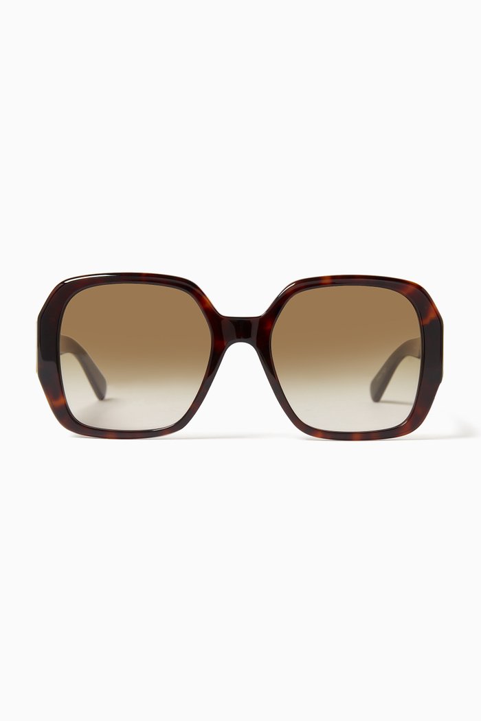 

Square Sunglasses in Bio-acetate, Brown