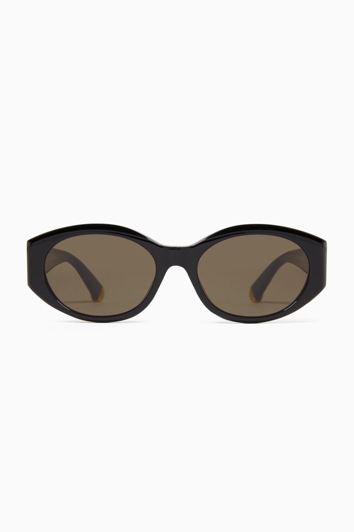

Round Sunglasses in Bio-acetate, Black