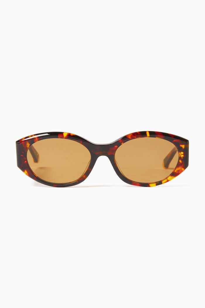 

Round Sunglasses in Bio-acetate, Brown