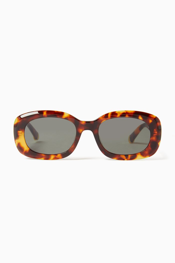 

Round Sunglasses in Bio-acetate, Brown