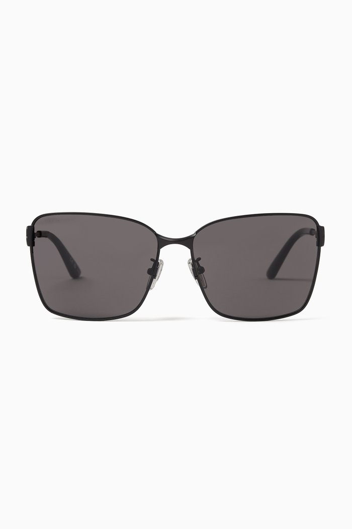 

Square Sunglasses in Metal, Black