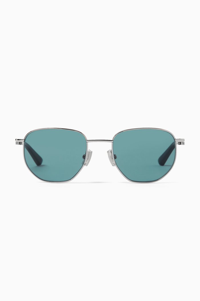 

Aviator Sunglasses in Metal, Black