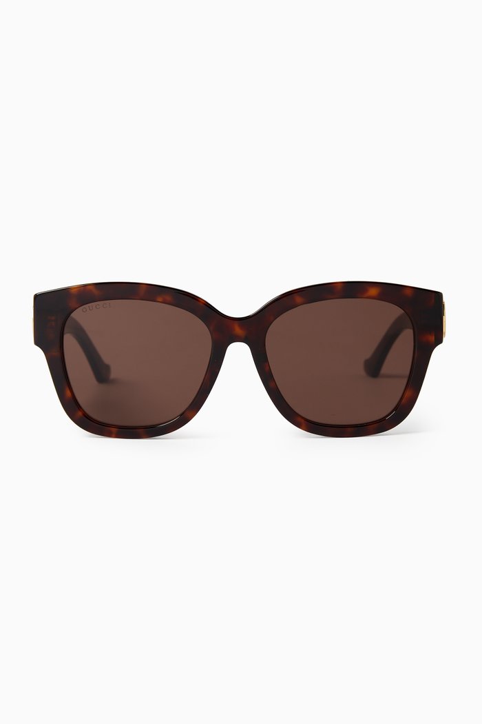 

Round Sunglasses in Recycled Acetate, Brown
