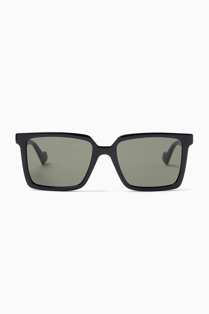 

Logo-print Wayfarer Sunglasses in Acetate, Black
