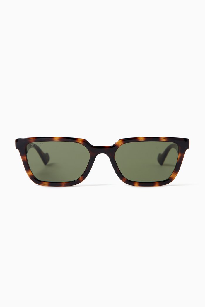 

Rectangle Sunglasses in Injection, Brown