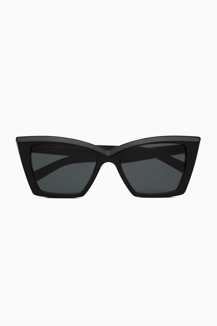 

Mica Cat-eye Sunglasses in Recycled Acetate, Black