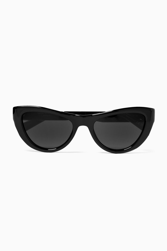 

SL 676 Cat-eye Sunglasses in Bio Injected Plastic, Black