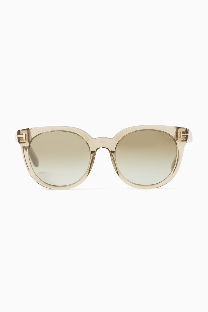 

D-frame Sunglasses in Acetate, Brown