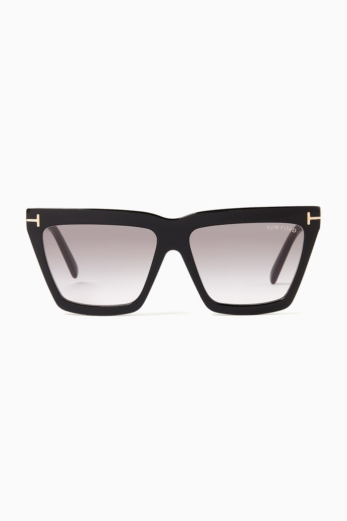 

Square Sunglasses in Acetate, Black