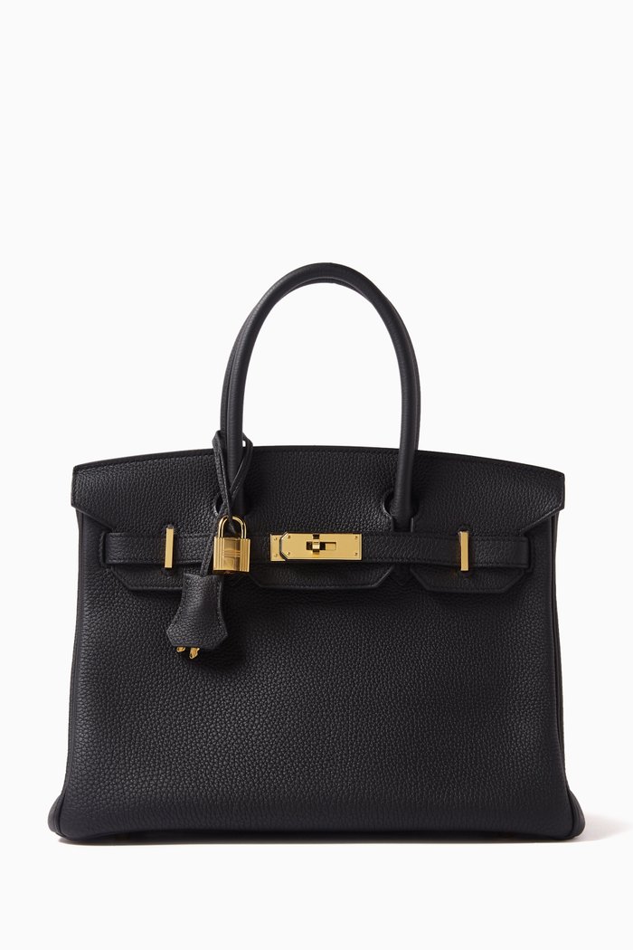 Pre-owned Birkin 30 Tote Bag in Togo Leather, Black