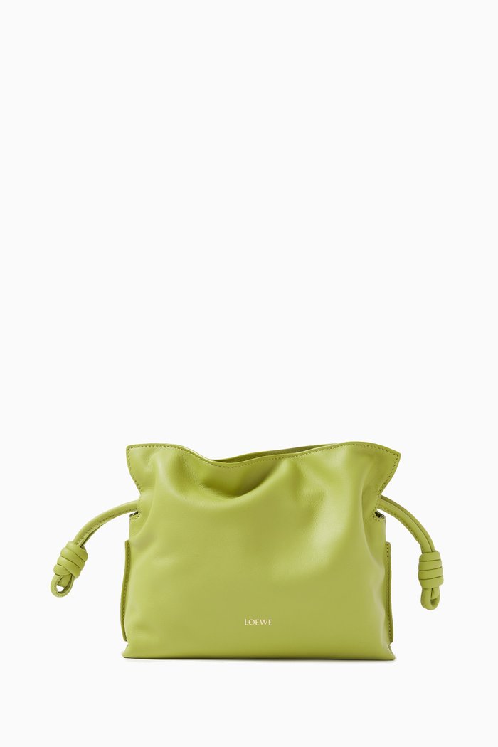

Mini Flamenco Clutch in Nappa Calfskin, Green
