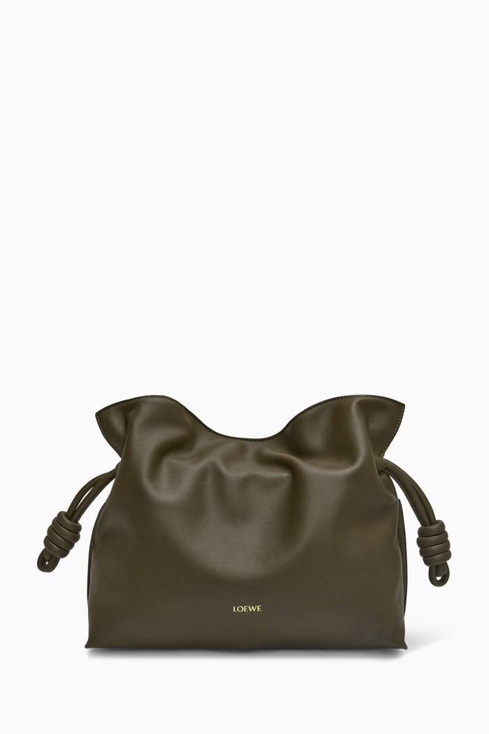 

Medium Flamenco Clutch in Nappa Calfskin, Green