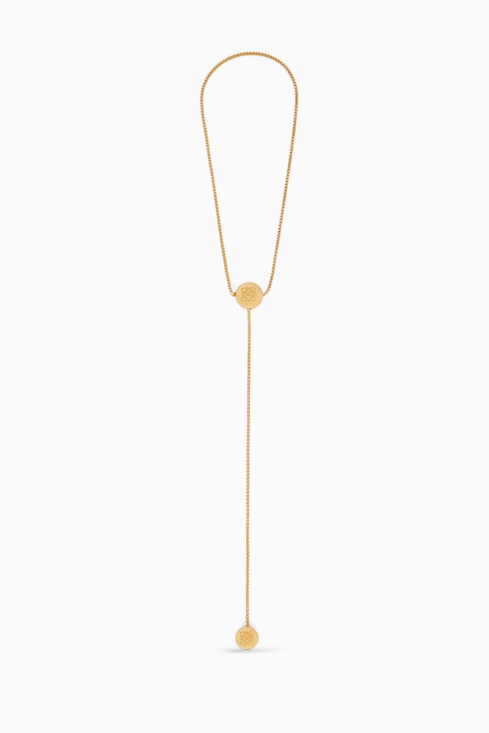 

Anagram Pebble Necklace in Sterling Silver, Gold