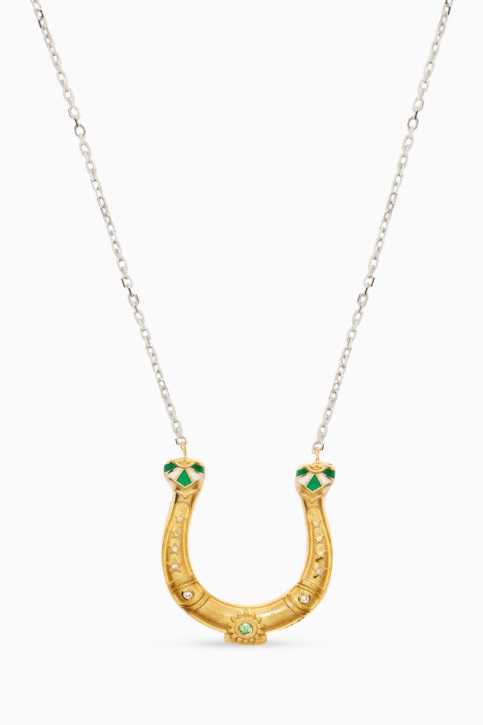 

Mystic Horseshoe Diamond Necklace in 18kt Gold, Yellow