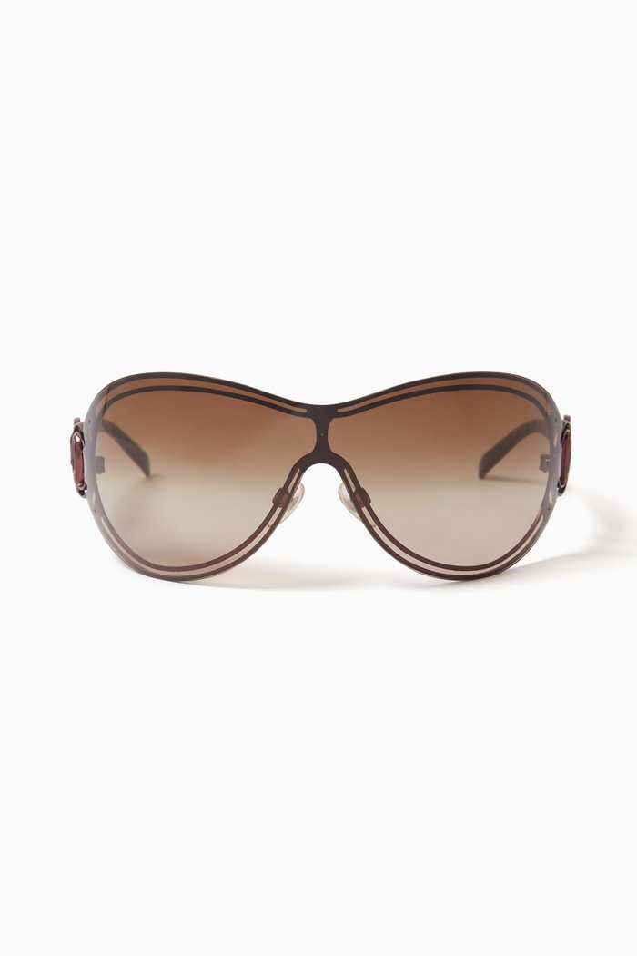 

Monogram Shield Sunglasses in Acetate & Metal, Multicolour