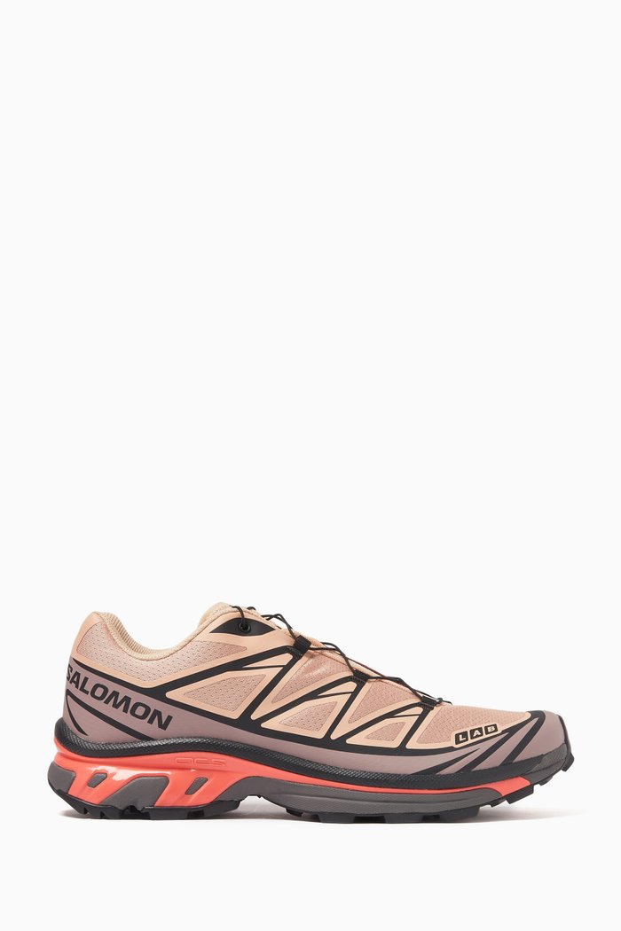 

XT-6 Sneakers in Mesh and Rubber, Brown