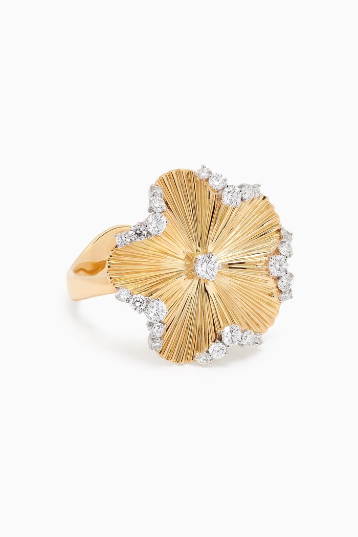 

Alektra Floral Ring in 18kt Gold, Yellow