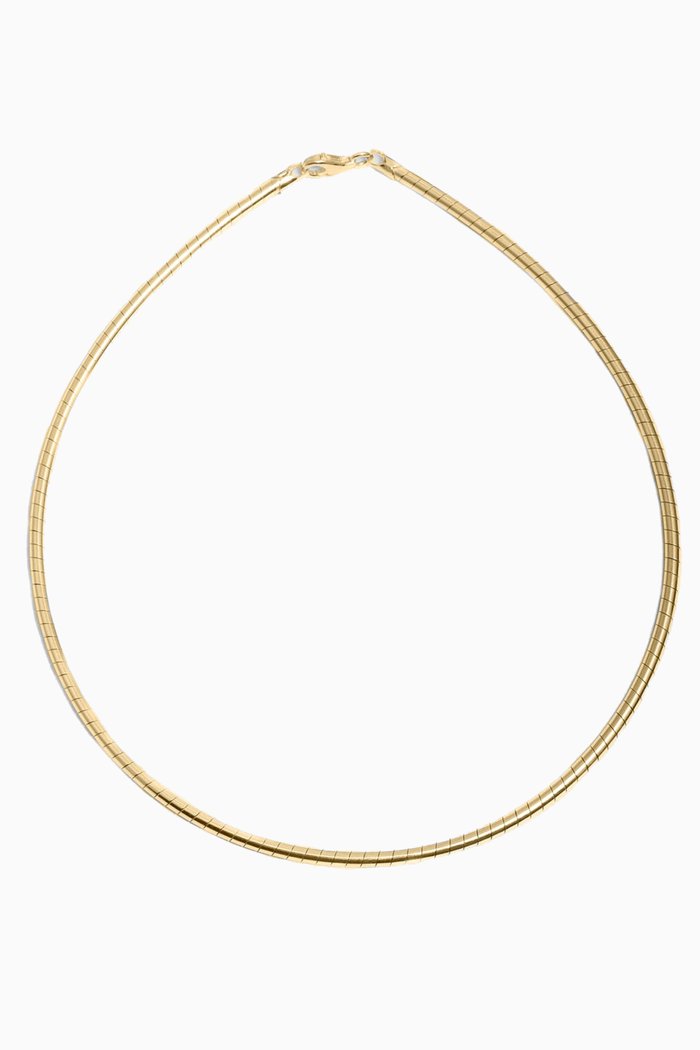 

Omega Chain Necklace in 14kt Gold Vermeil, Yellow