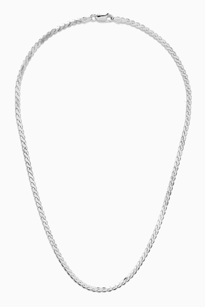 

Serpentine Chain Necklace in Sterling Silver