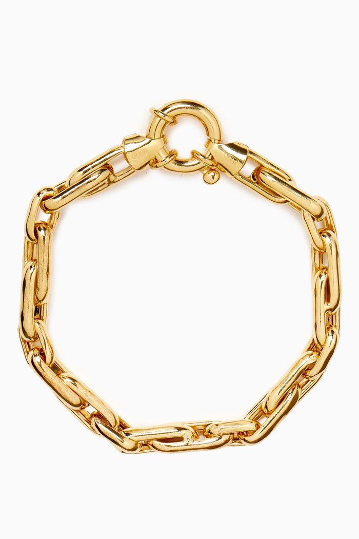 Forza Chain Bracelet in 14kt Gold Vermeil, Yellow