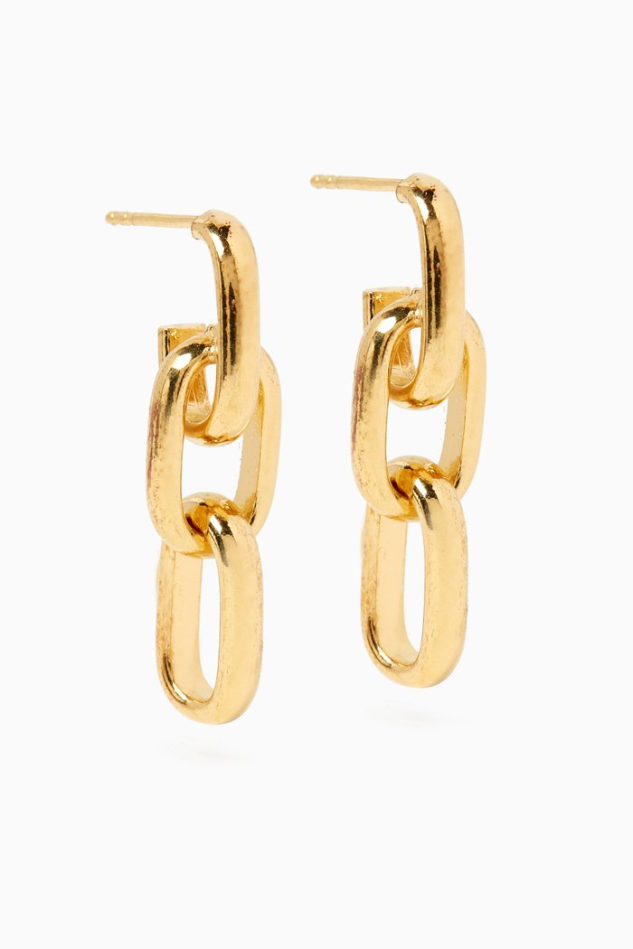 Forza Earrings in 14kt Gold Vermeil, Yellow