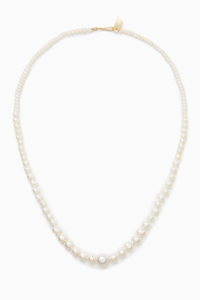 

Genesis Pearl Necklace in 14kt Gold, Yellow