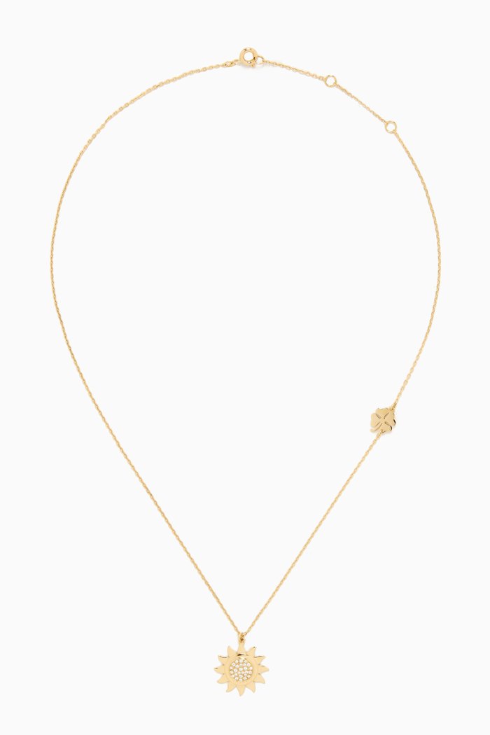 

Sunshine Pavé Diamond Necklace in 18kt Gold, Yellow