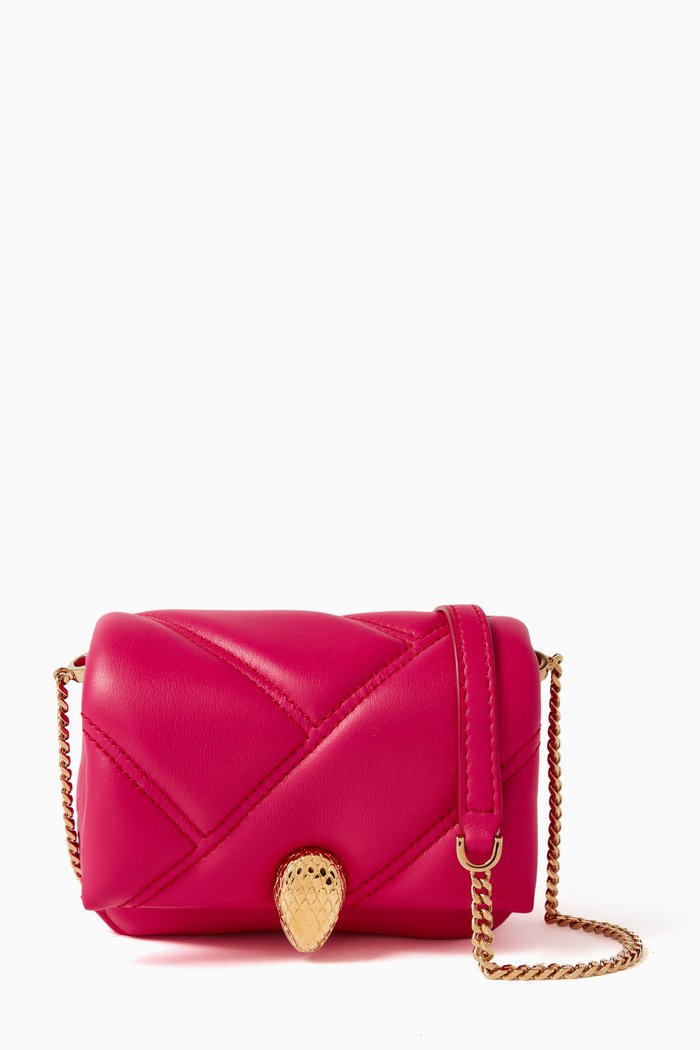 

Mini Serpenti Cabochon Bag in Leather, Pink
