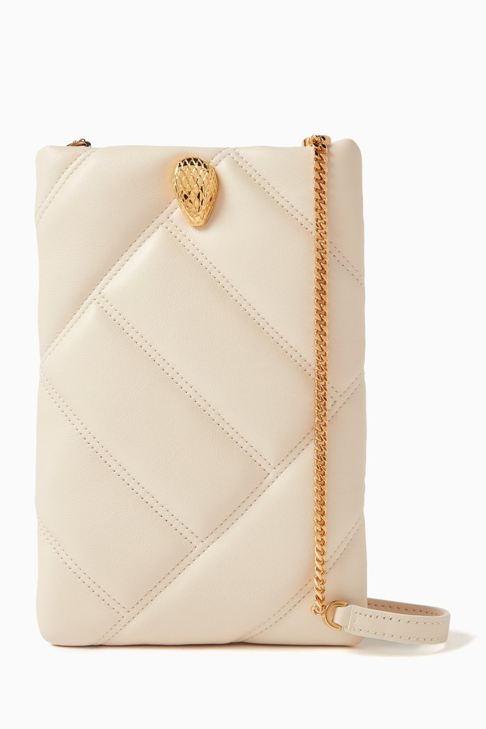 

Serpenti Cabochon Phone Case in Matelasse Leather, Neutral