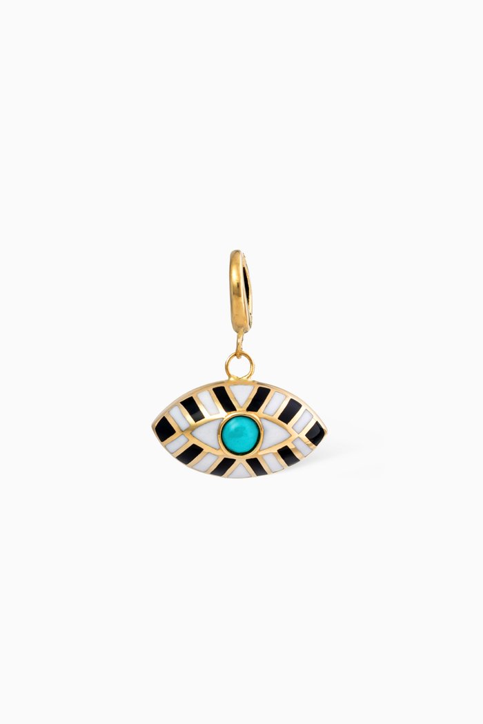 Sienna Eye Cabochon Pendant in 18kt Gold, Yellow