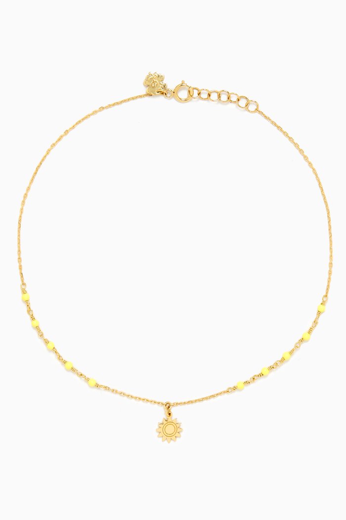 

Sun Dot Anklet in 18kt Gold, Yellow