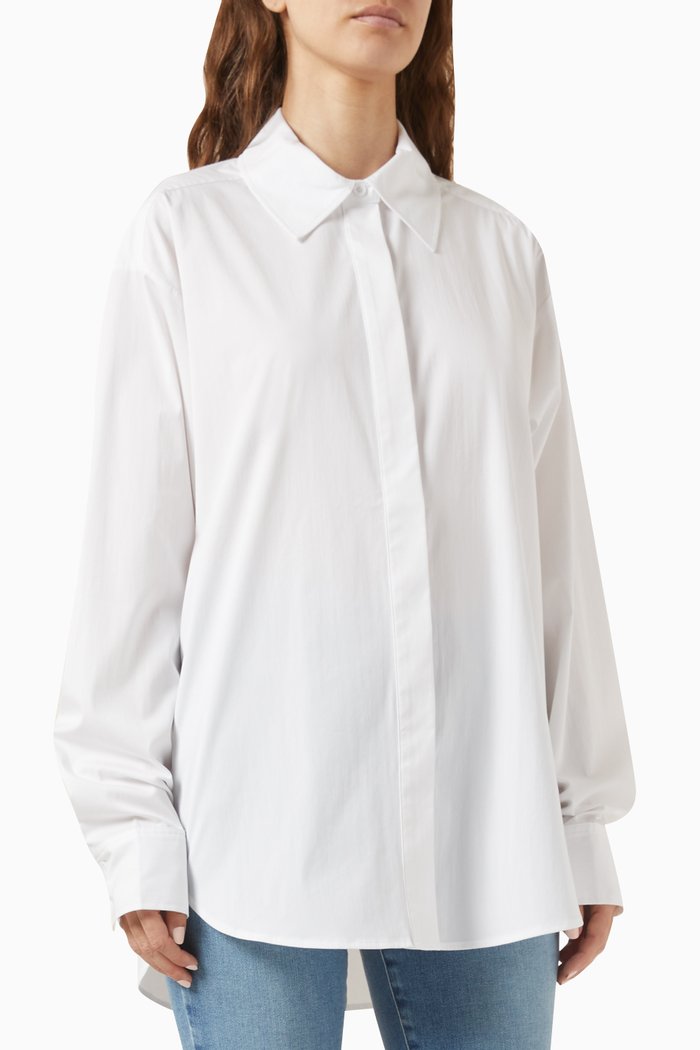 Button Down 2.0 Shirt in Cotton-blend, White