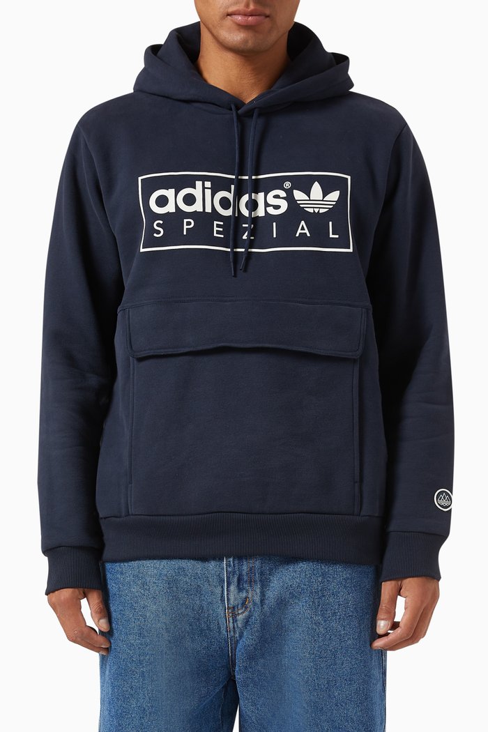 

Banktop SPZL Hoodie in Cotton-blend, Blue