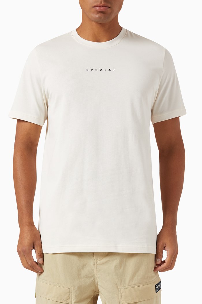 Logo SPZL T-shirt in Cotton-jersey, Neutral