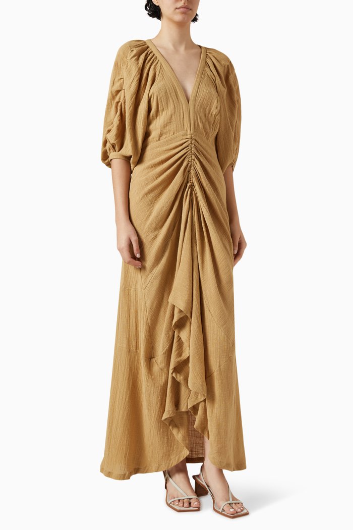 

Fedra Maxi Dress in Cotton, Neutral