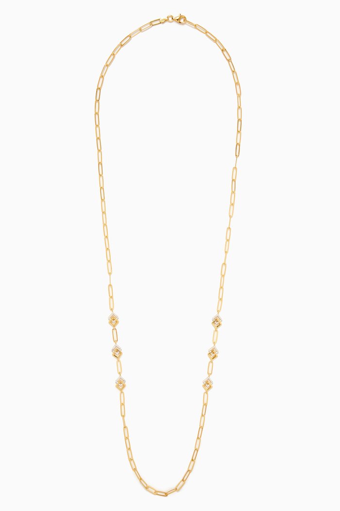 

Sautoir Long Necklace in 24kt Gold-plated Sterling Silver