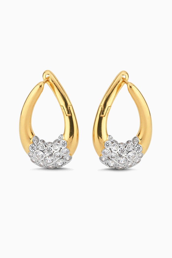 

Crystal Earrings in 24kt Gold-plated Sterling Silver