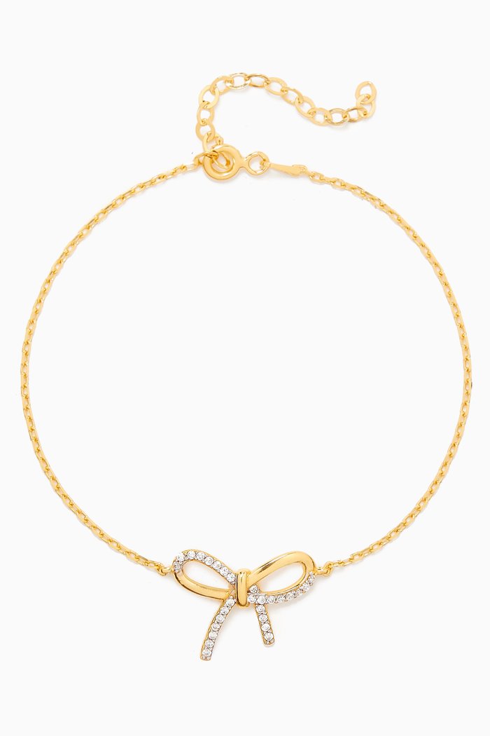 Bow Bracelet in 24kt Gold-plated Sterling Silver