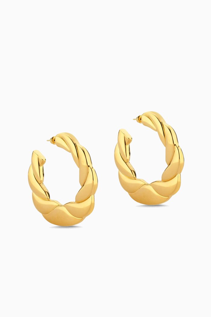 

Hoop Earrings in 24kt Gold-plated Sterling Silver